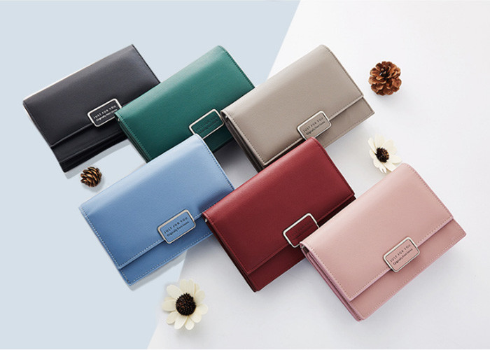 Envelope Women Pu Leather Bag Small Size Oem Odm Service For Change / Card