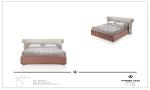 Kingsize Elegant Simple Style Bedroom Leather and Velvet Bed W005B10