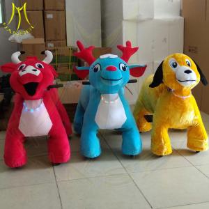 Wholesale Hansel walking stuffed electric battery powered plush toy ride on animals from china suppliers