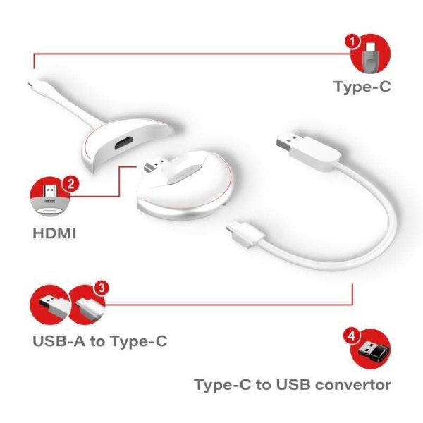AES Wireless Mac Dongle Hdmi 1080P 60fps Support Touch Back