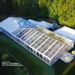 Metal Structure Wedding Marquee Tents Portable Modern Style With PVC Sides A