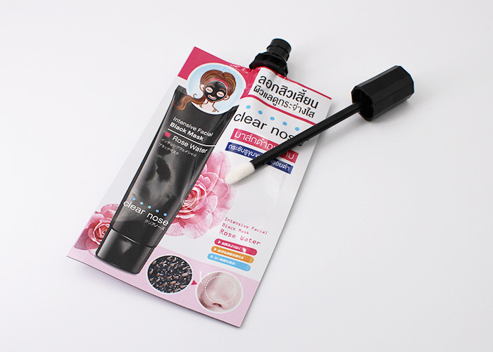 Shinny Or Matte Cosmetic Spout Bags With Lip Rouge Jelly Brush Stick