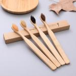 Bamboo Eco Friendly Travel Toothbrush Green Compostable wooden handle toothbrush