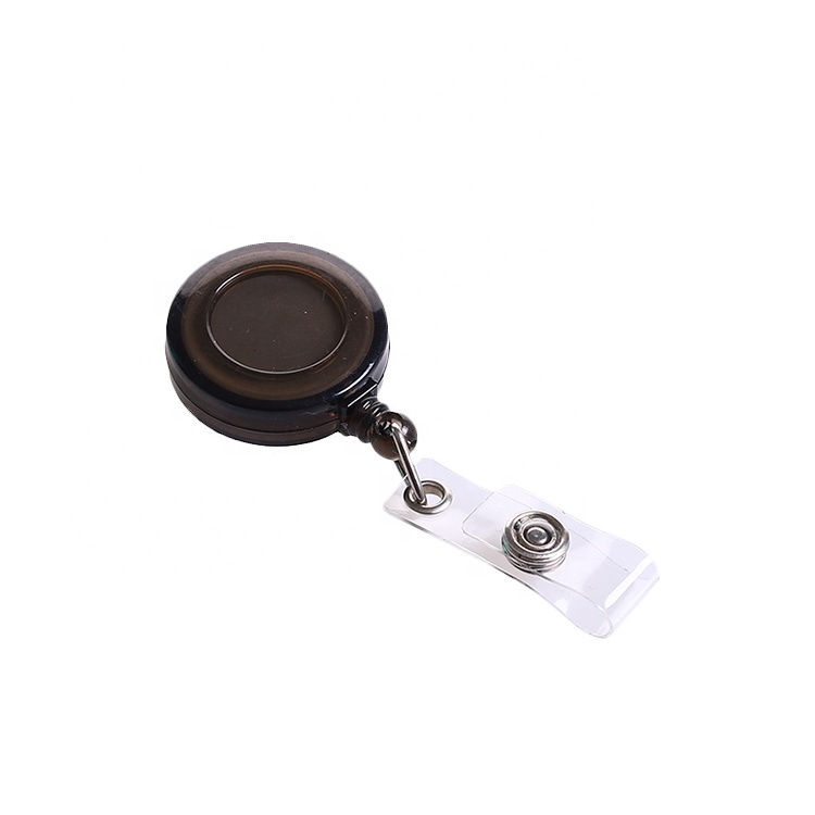 Deyi Badge Reel,Retractable Plastic,Round