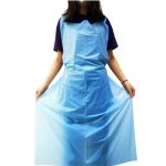 White / Blue Disposable Aprons , Anti Bacterial Plastic Kitchen Aprons
