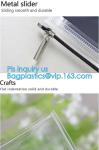 fashion thick clear retail custom printed pvc slider zipper bag, mini plastic