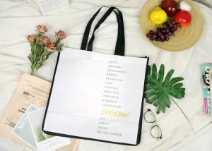 Wholesale Large Non Woven Tote Bags , Non Woven Shopping Bag With Lamination Printing from china suppliers