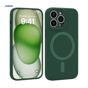 Wholesale IPhone 16 14 Magsafe Liquid Silicone Cell Phone Case With Customizable Logo from china suppliers