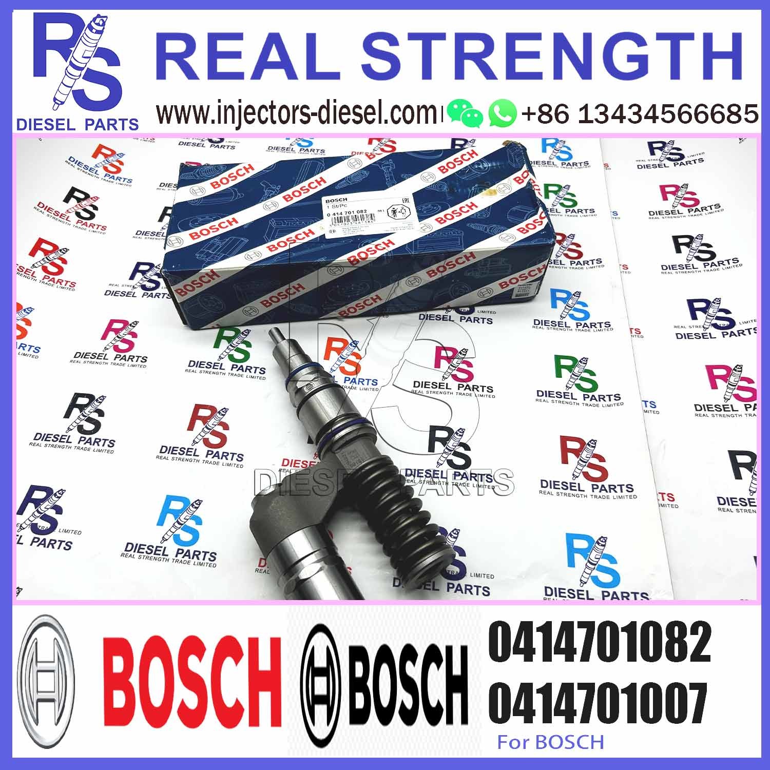 Common Rail Injector 0574393 0986441015 0986441115 1440579 0414701082 0414701027 0414701019 for Scania