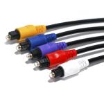 RCA Cable Optic Digital Audio Cable 5 Color Plastic Connector 1.5m - 5m For DVD