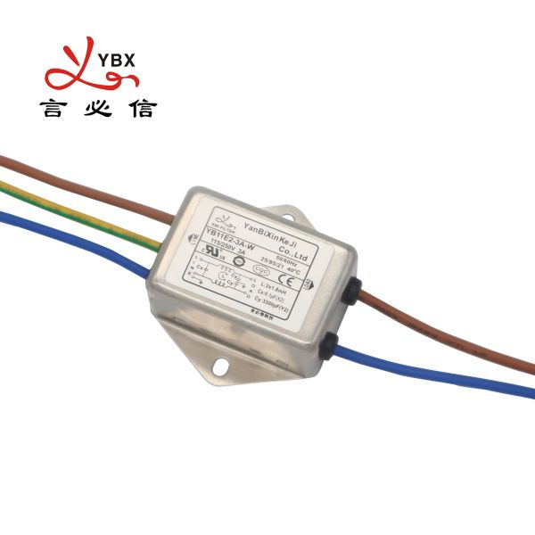 YB11E2 Power Line Filter 3A Wire Connection Single Phase Filter For EMC Rectification Test