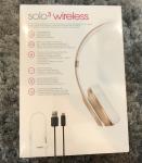 Beats by Dr. Dre Solo3 Wireless Headband Headphones - Gold Excellent Condition