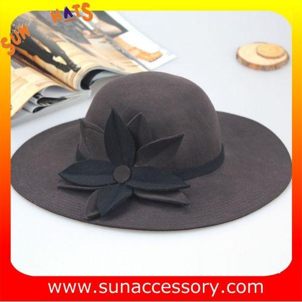 8300400 Sun Accessory customized winner fashion 100% Australia wool felt floppy