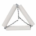 65mm Lab Clay Triangle, Ceramic Pipes Iron Wire High Temperature Resistance