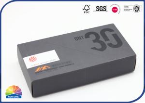 Wholesale Matte Black Corrugated Packaging Box Enviromental Friendly Boxes For 3C Accessories Packing from china suppliers