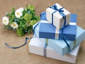 Wholesale Cuboid Custom Gift Paper Boxes Gravure Printing With Silk Ribbon from china suppliers