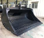 2.1M3 Excavator Sieve Bucket For 45Ton Excavator Tranch Cleaning Skeleton Bucket