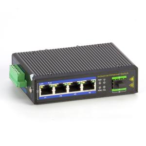 Wholesale SFP Slot 1000M Industrial PoE Switch IP40 With 4 PoE Ethenet Port from china suppliers