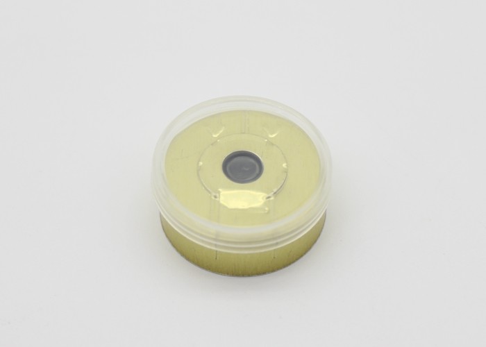 20mm Transparent Golden Aluminium Vial Seals , Medicinal Aluminum Crimp Seals