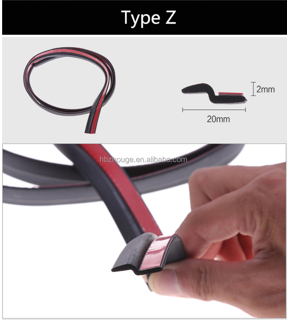 ISO9001 2015 Certified EPDM Rubber Foam Sealing Strip for Car Insulation Soundproofing