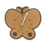 Silent Butterfly Shaped Cork Clock Quartz Movement Battery Operated