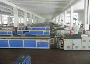 Wholesale WPC PVC Skirting Board Production Line , Double Screw Extruder from china suppliers
