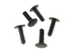 Truss Head Black Nylon Fastener Rivet Bumper Hardware 4.5mm Thread Hole