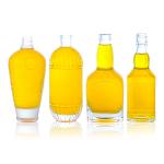 Custom Cap Square or Round Flint Glass Liquor Bottle for Vodka Whisky Rum Gin
