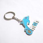 2 Inch Omani Dolphin Iron Metal Stamped Keychain With Soft Enamel Color