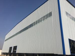 Wholesale Light Structural Steel Frame Construction , Self Build Steel Garages With Sliding / Rolling Door from china suppliers