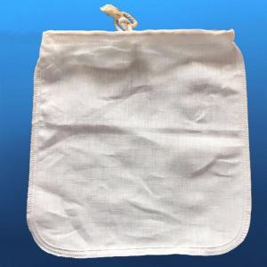 China Polyester Cotton Press Filter Cloth , Nut Milk Bag With Drawstring on sale