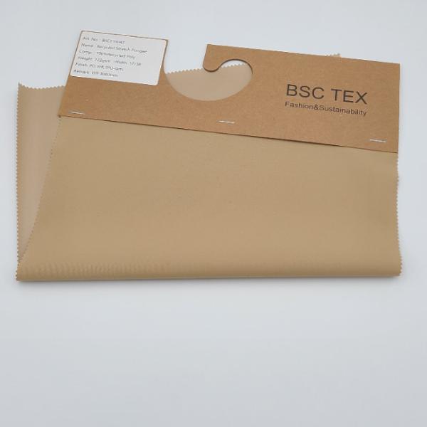 150D Matt Waterproof Recycled Fabric Stretch Pongee TPU Membrane Environmentally
