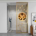 Interior Decor Gold Room Divider Screen Laser Cut Privacy Panels