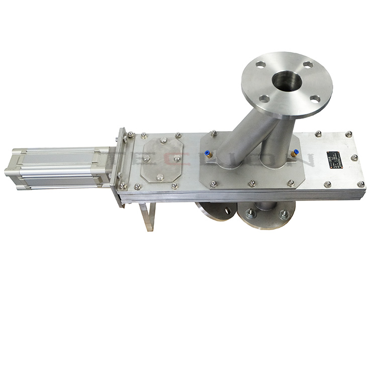 Customized 3 Way Pneumatic Diverter Gate valve For Gravity Flow