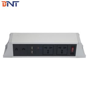 BNT Aluminum alloy hanging under table mounted table power socket