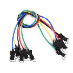 11PCS 50LB Exercise Equipment Stretch Bands 0.6M Resistance Band Set