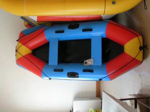 Wholesale 3 Person Inflatable Boat 280cm , PVC Colorful Inflatable Pontoon Raft For Children from china suppliers