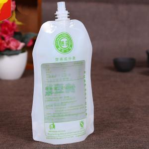 Wholesale 100ml / 250ml Juice Liquid Spout Bags Clear Plastic Disposable Fruit Juice Pouch from china suppliers