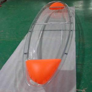 Wholesale Clear PC Lightweight Recreational Kayaks , Portable One / Two Man Canoe from china suppliers
