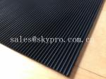 Recycled Odorless corrugated rubber matting 3mm thick min. Oil resistance