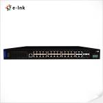 Managed Industrial 24-port 10/100/1000T 802.3at PoE + 4-port TP/SFP Combo