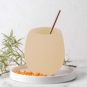 Wholesale Panton Color Silicone Water Cup BPA Free No Handle No Lid For Wine Beer from china suppliers