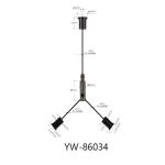 LED Panel Lights Ceiling Cable Hanging Systems Copper Material Y-Fits YW86033