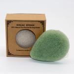 Customized Logo Tear Drop Exfoliating Konjac Sponge 2.5cm Thick