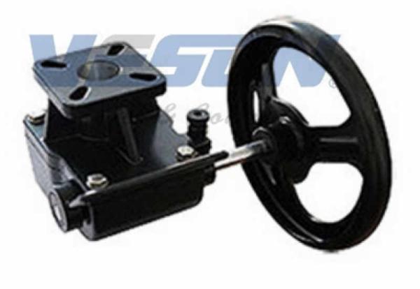 Cast Iron Declutchable Manual Override Gearbox For Pneumatic Rotary Valve
