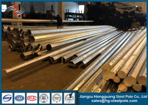 Wholesale Hot Roll Steel Sheet Metal Fabrication Electric Power Pole Overlap / Flange Connection from china suppliers