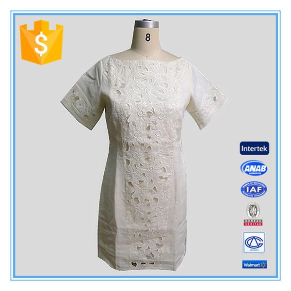 New arrival european hollow out t- shirt fashionable dress plus size clothing