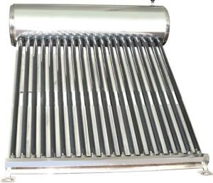 Wholesale Stainless Steel Vacuum Tube Solar Water Heater Collector System with 100L Inner Tank from china suppliers
