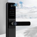 WiFi Fingerprint Door Lock Aluminum Alloy Smart BLE Door Lock