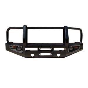 China Powder Coated Toyota LC79 Bumper Rear Bumper with Winch Front Bumper and Tire Carrier on sale